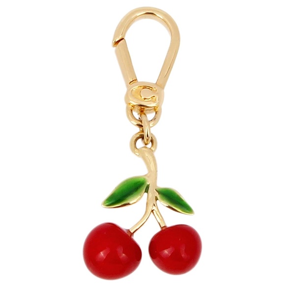Coach Other - Coach Gold Cherry Keychain - NWT